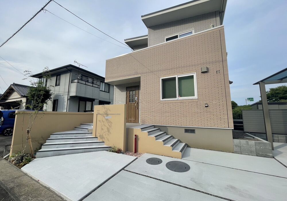 藤枝市の外構エクステリア高低差のあるデザイン